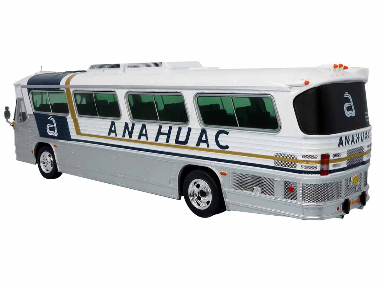 Dina 323 G2 Olimpico Coach Bus "Anahuac: Monterrey" White with Blue and Gold Stripes "The Bus & Motorcoach Collection" 1/43 Diecast Model by Iconic Replicas