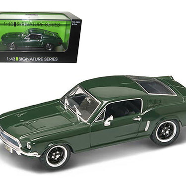 1968 Ford Mustang GT Green 1/43 Diecast Car Model Signature Series by Road Signature