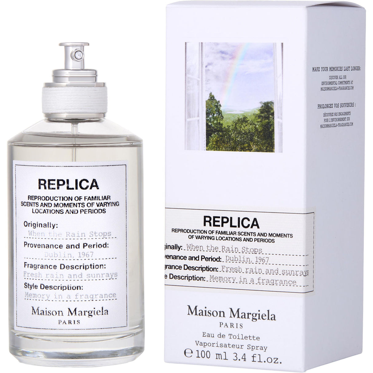 REPLICA WHEN THE RAIN STOPS by Maison Margiela - EDT SPRAY 3.4 OZ - Unisex