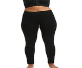 InstantFigure Curvy Hi-Waist Stretch Leggings-No Side Seams - 168PL028C by InstantFigure INC