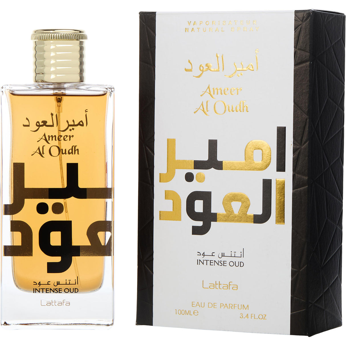 LATTAFA AMEER AL OUDH INTENSE OUD by Lattafa - EAU DE PARFUM SPRAY 3.4 OZ - Unisex