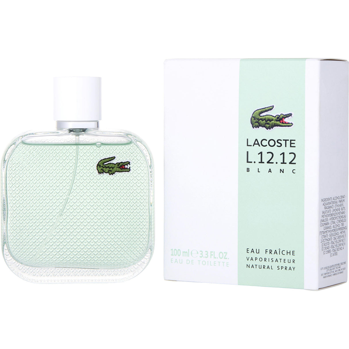 LACOSTE L.12.12 BLANC EAU FRAICHE by Lacoste - EDT SPRAY 3.4 OZ - Men