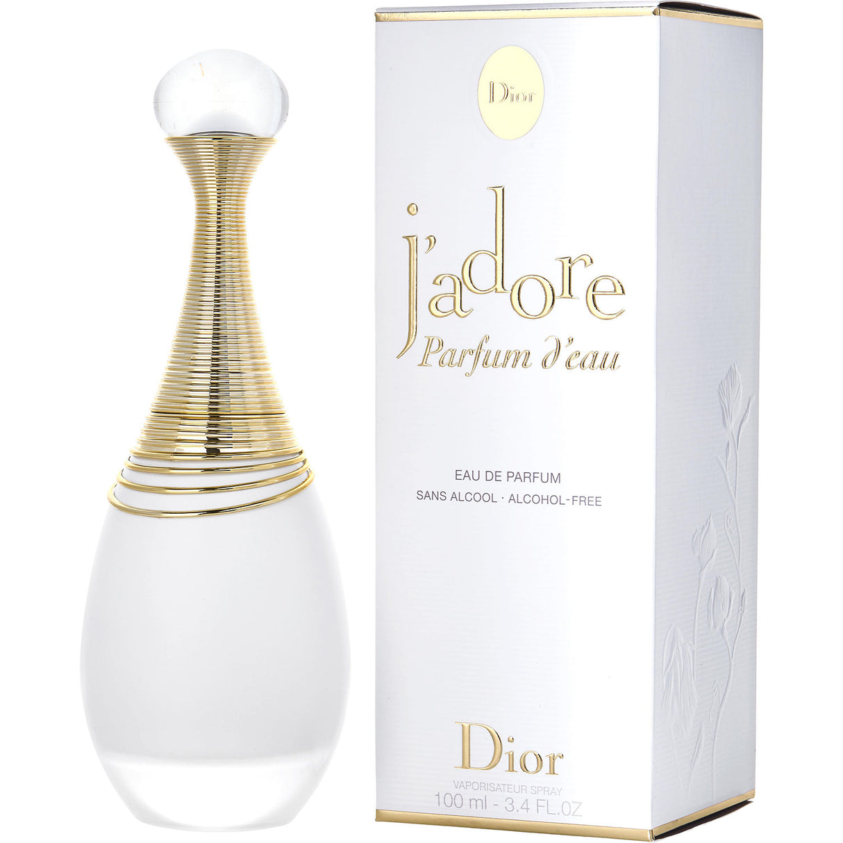 JADORE PARFUM D'EAU by Christian Dior - EAU DE PARFUM SPRAY 3.4 OZ (ALCOHOL FREE) - Women