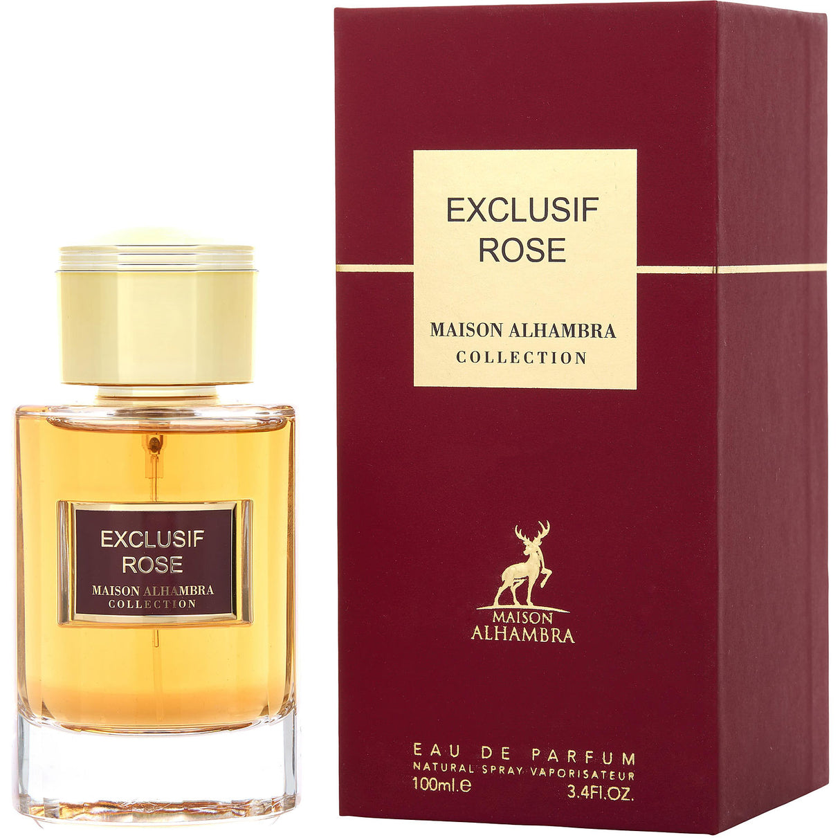 MAISON ALHAMBRA EXCLUSIF ROSE by Maison Alhambra - EAU DE PARFUM SPRAY 3.4 OZ - Women