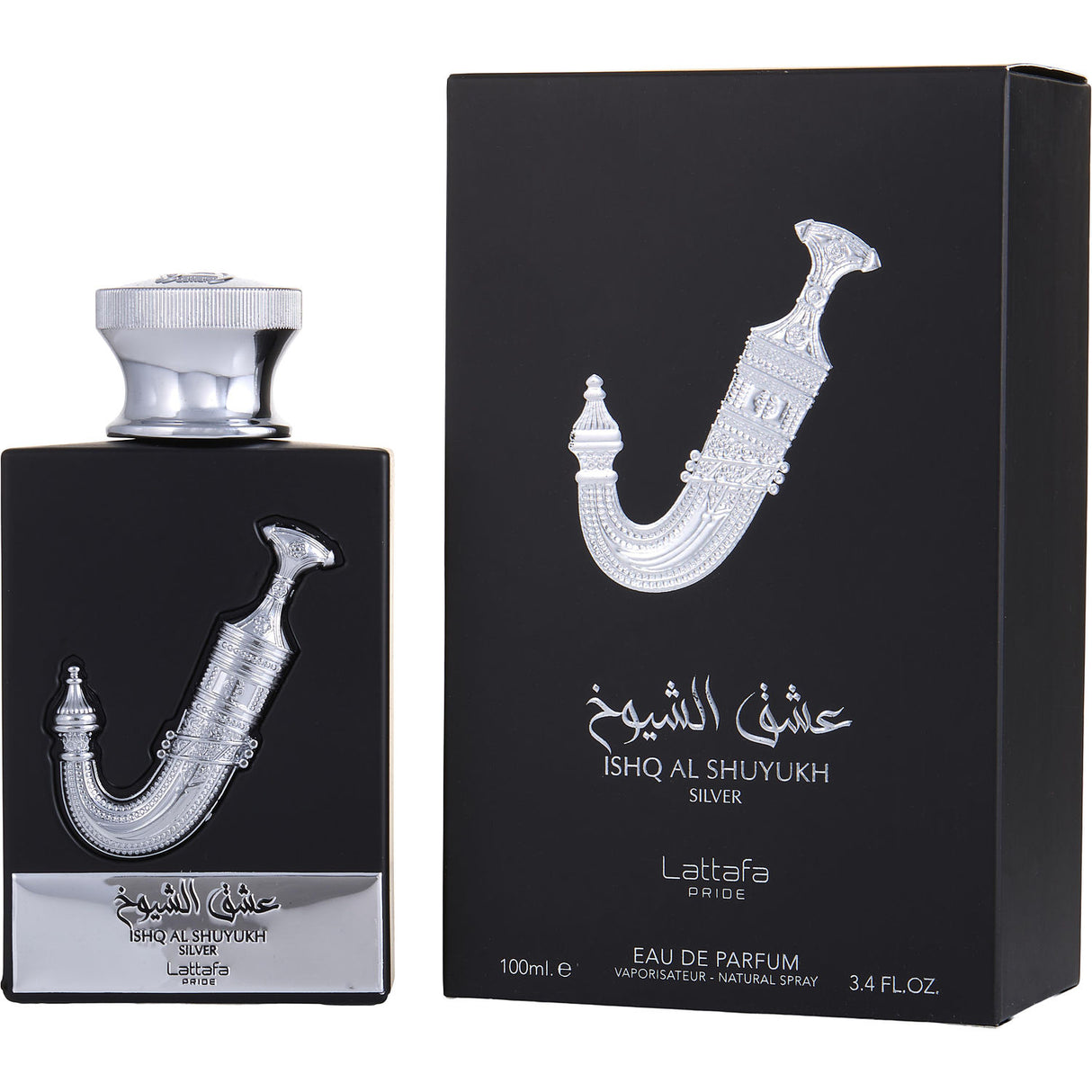 LATTAFA PRIDE ISHQ AL SHUYUKH SILVER by Lattafa - EAU DE PARFUM SPRAY 3.4 OZ - Unisex