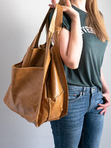 Split-Joint Tote Bags Handbags by migunica