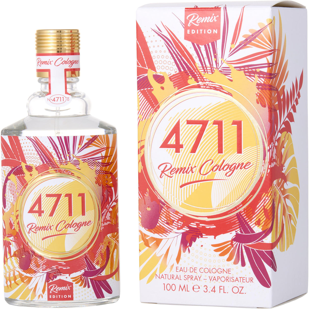 4711 REMIX COLOGNE by 4711 - EAU DE COLOGNE SPRAY 3.4 OZ (2022 GRAPEFRUIT LIMITED EDITION) - Unisex