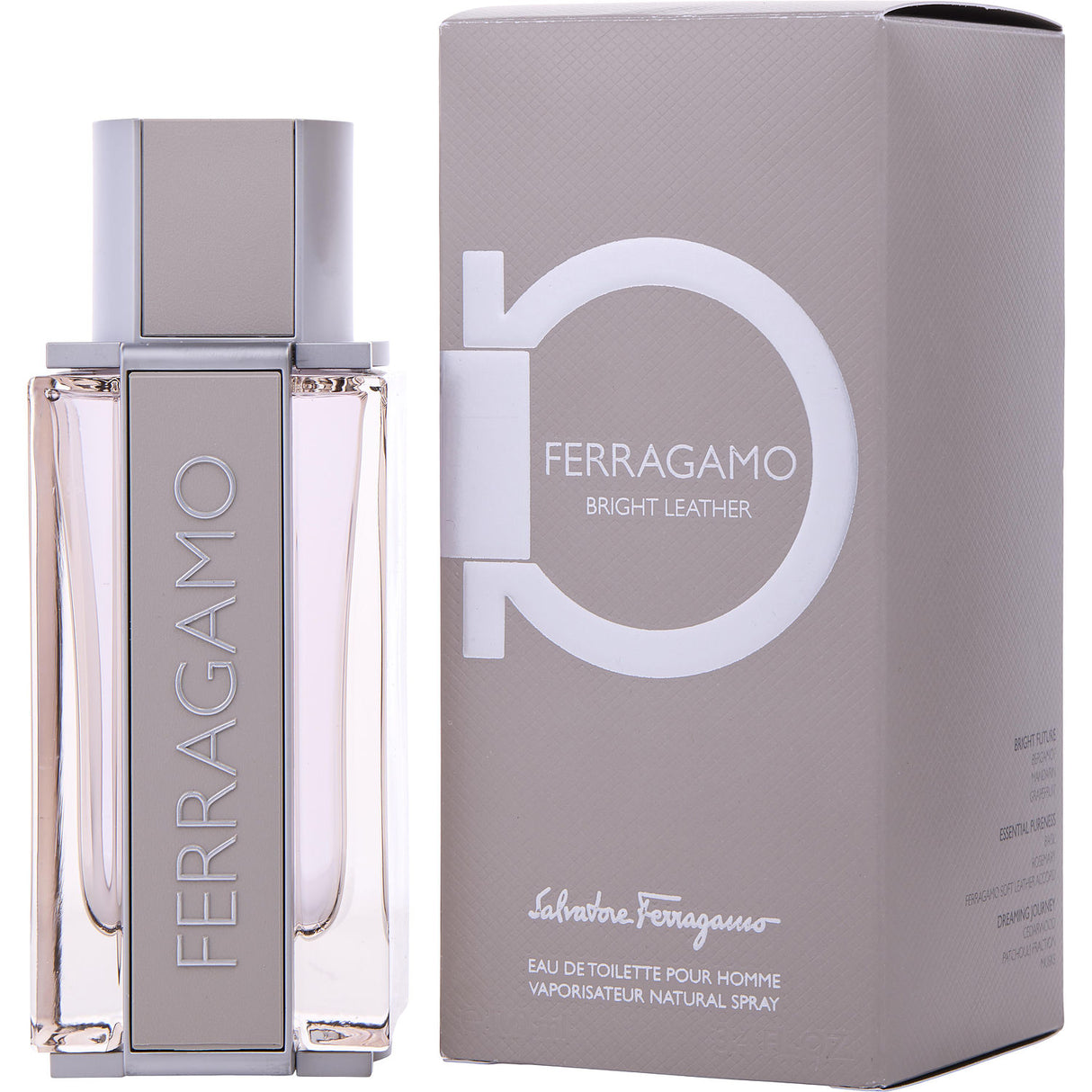 FERRAGAMO BRIGHT LEATHER by Salvatore Ferragamo - EDT SPRAY 3.4 OZ - Men