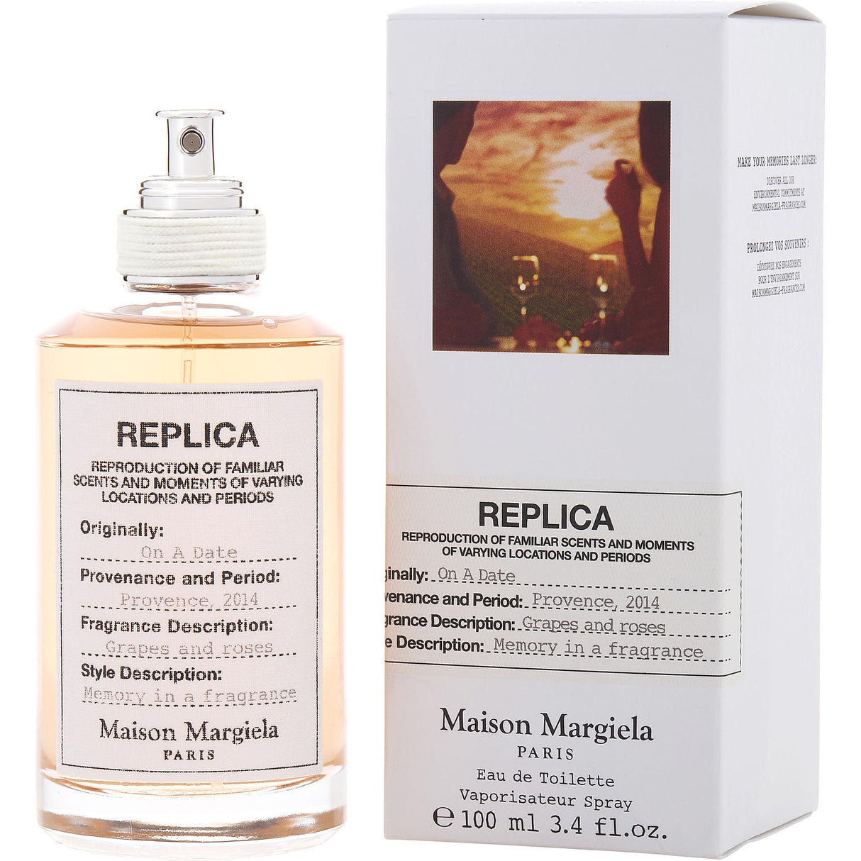 REPLICA ON A DATE by Maison Margiela - EDT SPRAY 3.4 OZ - Unisex