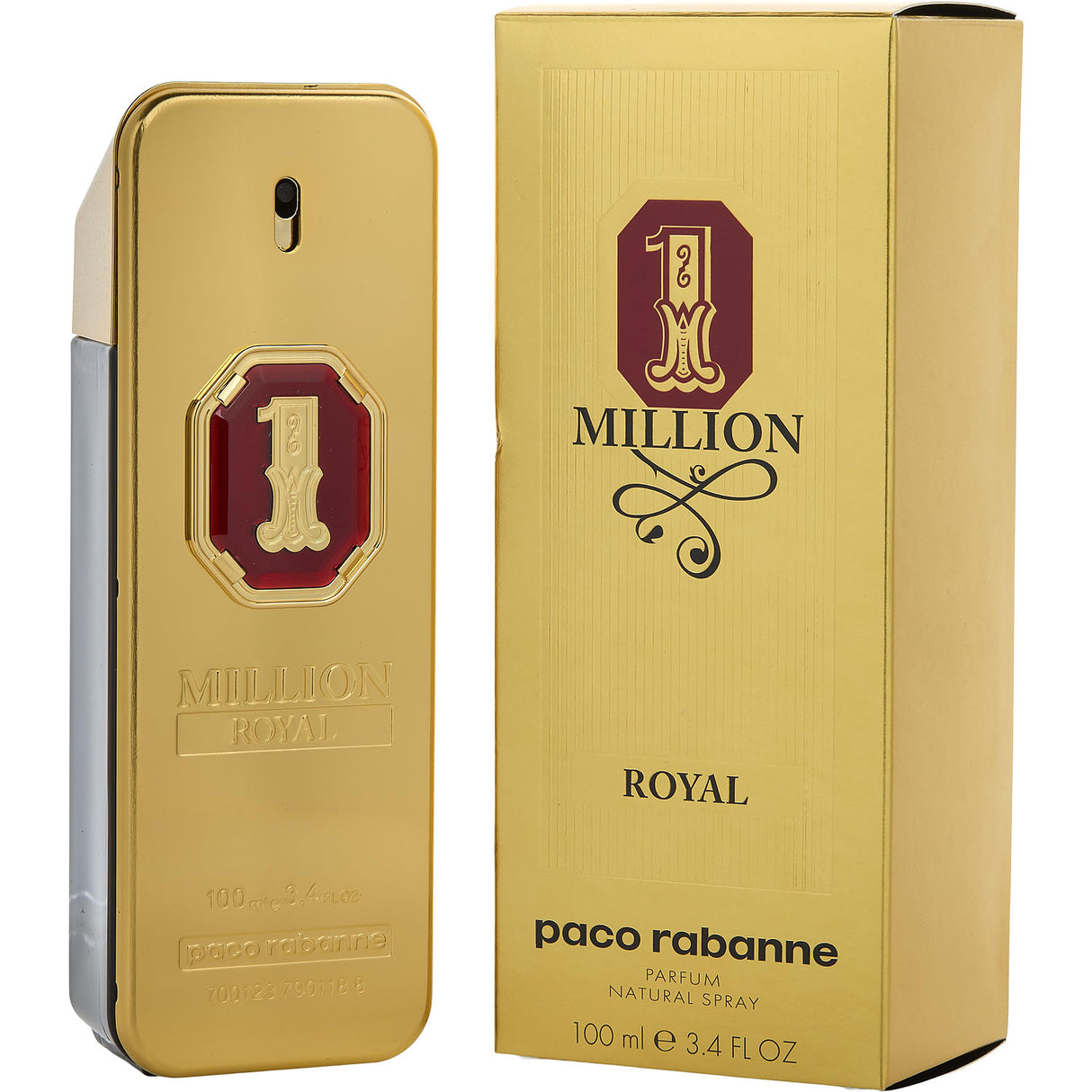 PACO RABANNE 1 MILLION ROYAL by Paco Rabanne - PARFUM SPRAY 3.4 OZ - Men