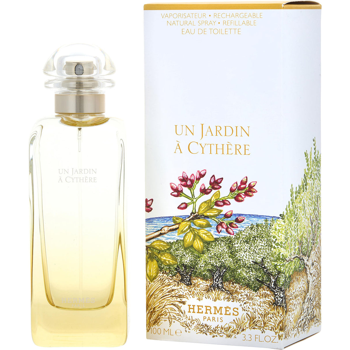 UN JARDIN A CYTHERE by Hermes - EDT REFILLABLE SPRAY 3.3 OZ - Unisex