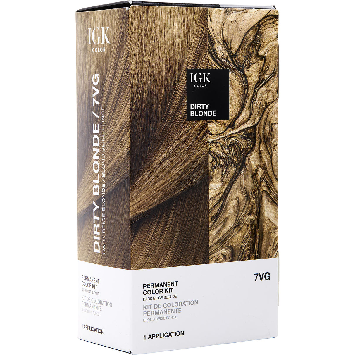 IGK by IGK - PERMANENT COLOR KIT - 7VG DIRTY BLONDE (BEIGE BLONDE) - Unisex