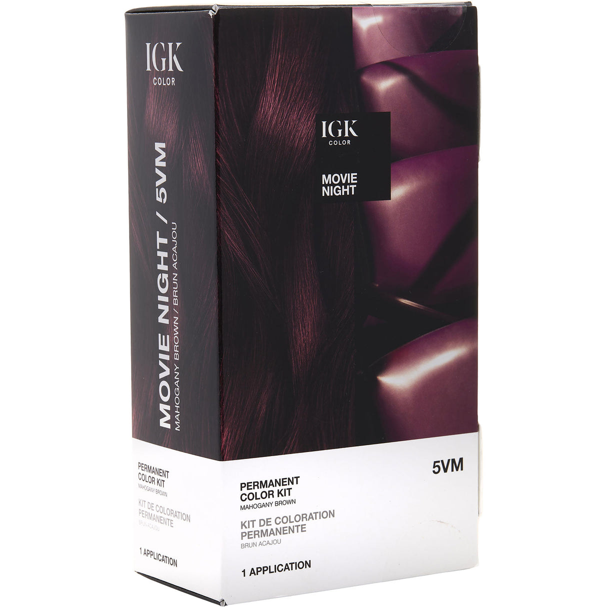 IGK by IGK - PERMANENT COLOR KIT - 5VM MOVIE NIGHT (MAHOGANY BROWN) - Unisex