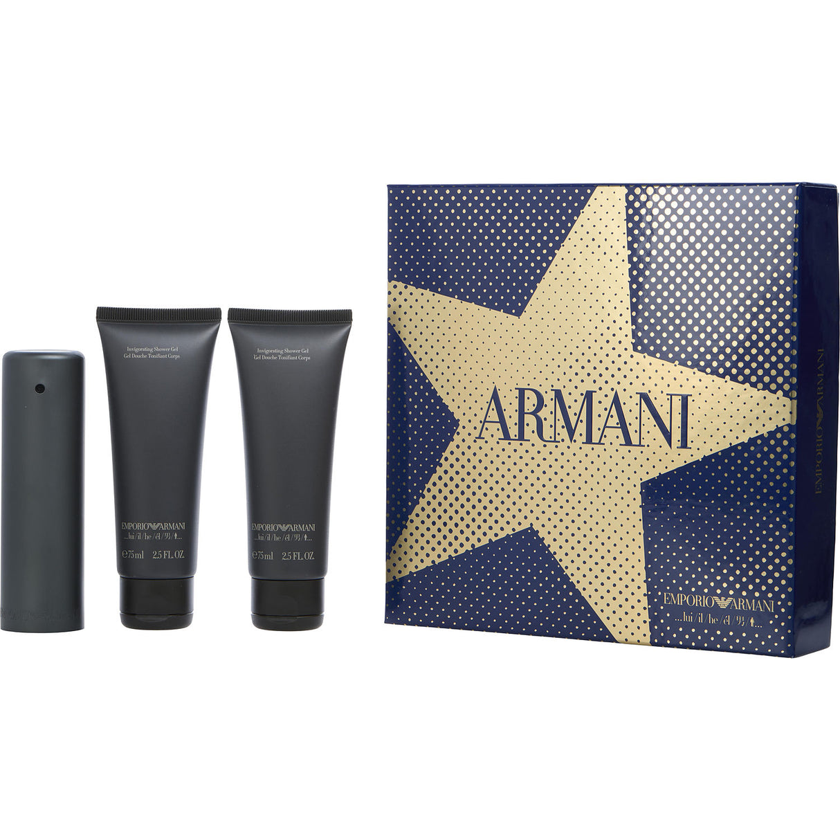 EMPORIO ARMANI by Giorgio Armani - EDT SPRAY 1.7 OZ & 2 X SHOWER GEL 2.5 OZ - Men