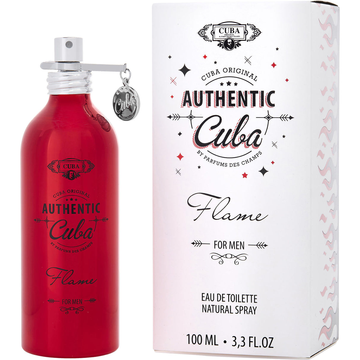 CUBA AUTHENTIC FLAME by Cuba - EDT SPRAY 3.3 OZ - Men