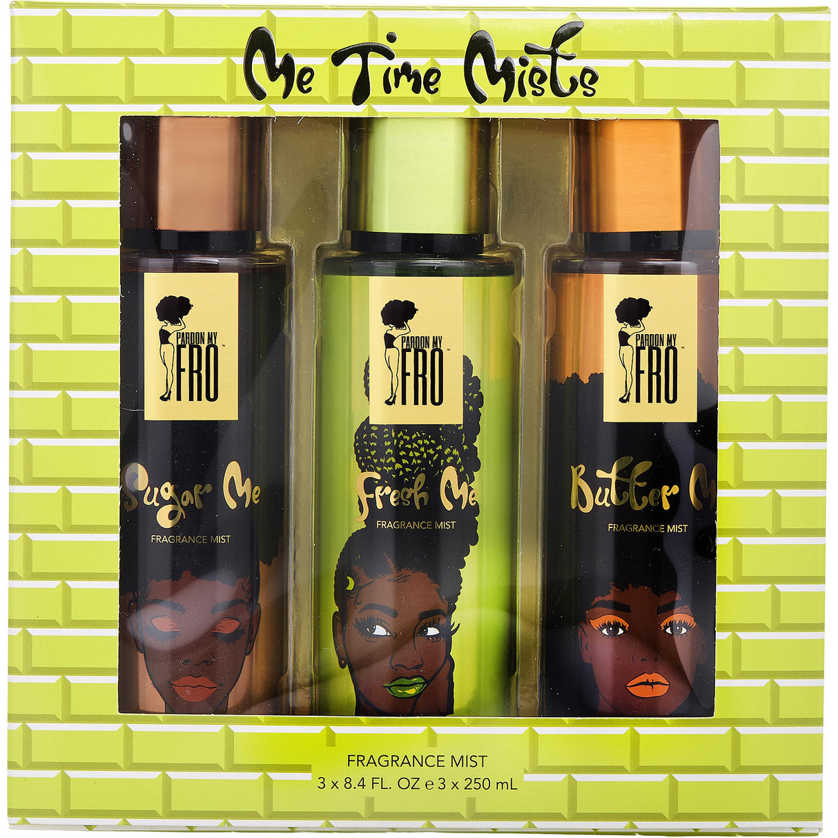 PARDON MY FRO VARIETY by Pardon My Fro - ME TIME MISTS COLLECTION WITH BUTTER ME & FRESH ME & SUGAR ME AND ALL ARE FRAGRANCE MIST 8.4 OZ - Women