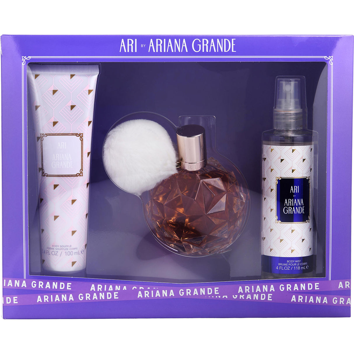 ARI BY ARIANA GRANDE by Ariana Grande - EAU DE PARFUM SPRAY 3.4 OZ & BODY MIST 4 OZ & BODY SOUFFLE 3.4 OZ - Women