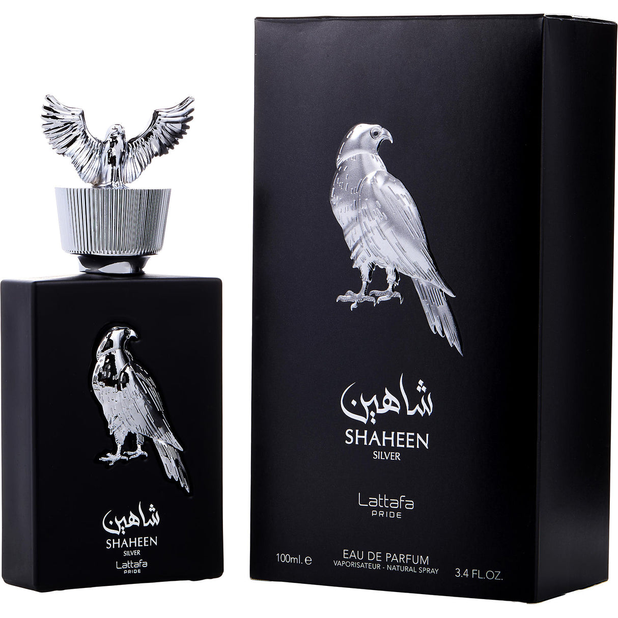 LATTAFA PRIDE SHAHEEN SILVER by Lattafa - EAU DE PARFUM SPRAY 3.4 OZ - Unisex