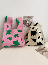 Urban Knitting Cow Pattern Bags Accessories Handbags by migunica