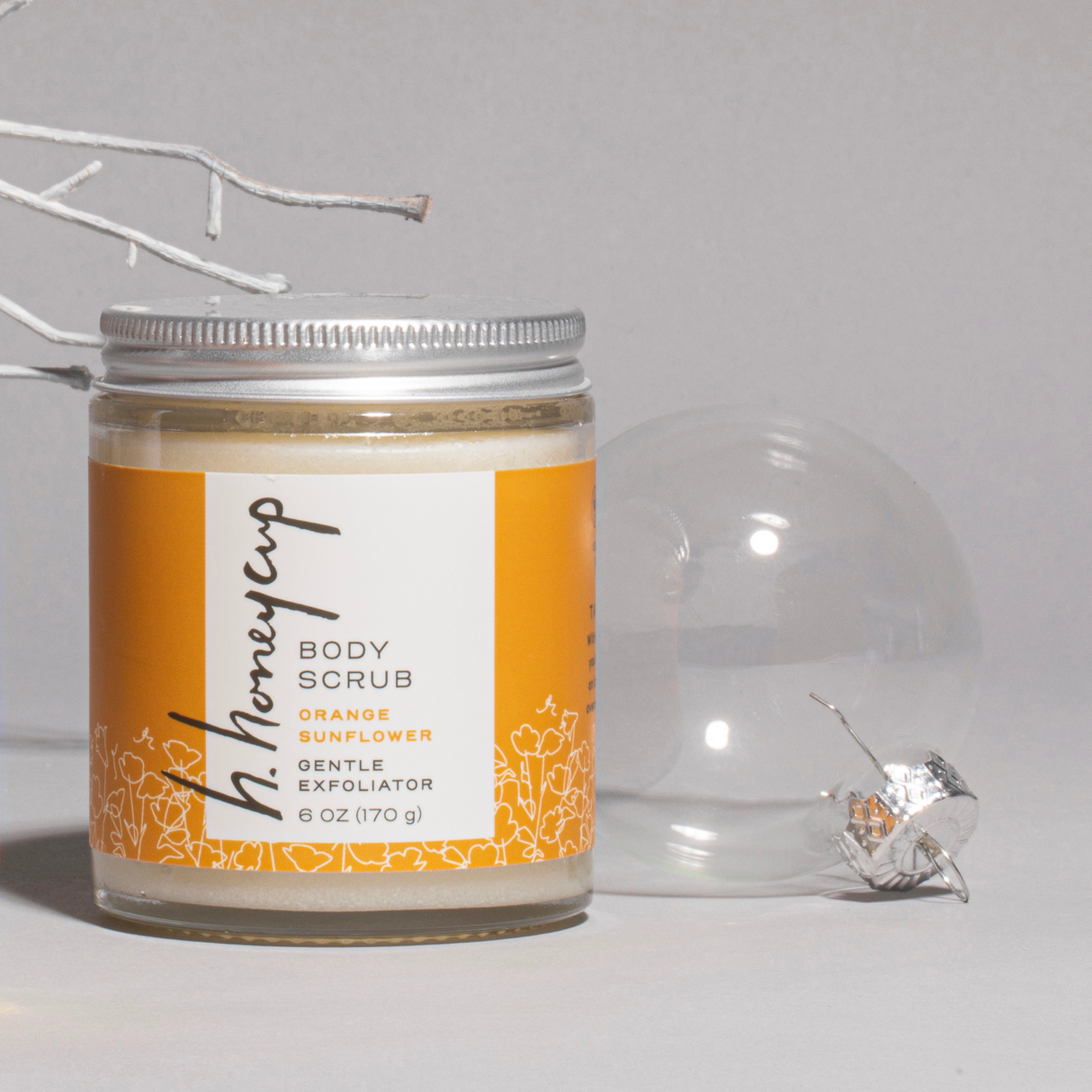 Body Scrub Orange Sunflower by H. Honeycup