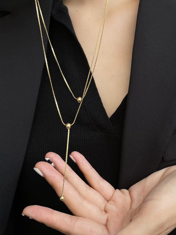 Simple Casual Multi-Layered Necklace by migunica