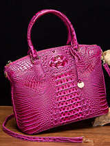 Alligator Print Pleated Split-Joint Bags Handbags by migunica