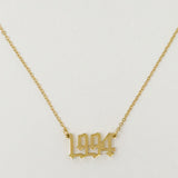 Birth Year Necklace by Ellisonyoung.com