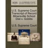 U.S. Supreme Court Transcript of Record Minersville School Dist V. Gobitis
