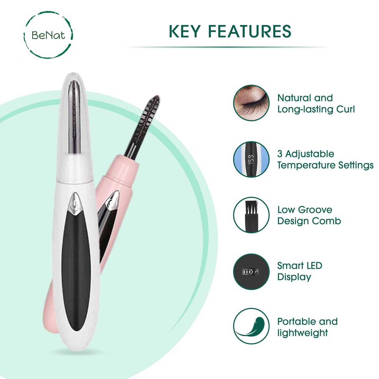 Electric Eyelash Curler by BeNat