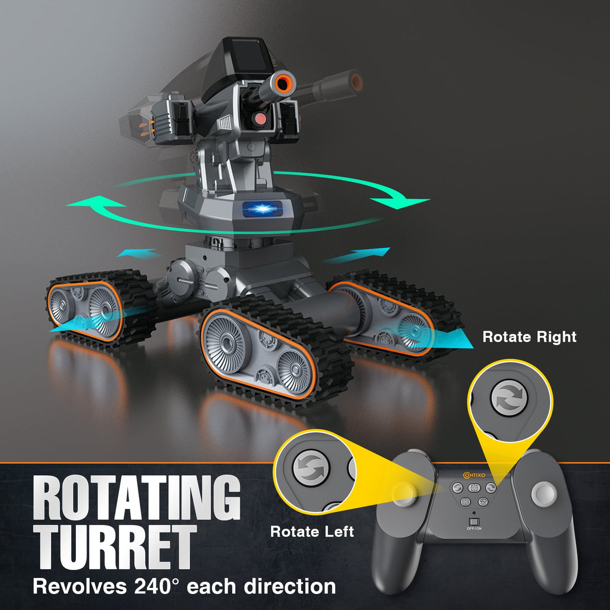 Contixo SC9 Remote Control Commander Gel Blaster Tank by Contixo