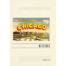Vintage Lined Notebook Greetings from Chicago, Illinois