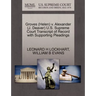 Groves (Helen) V. Alexander (J. Deaver) U.S. Supreme Court Transcript of Record with Supporting Pleadings