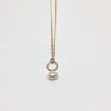 Pearl Drop Charm Necklace by Jennifer Cervelli Jewelry