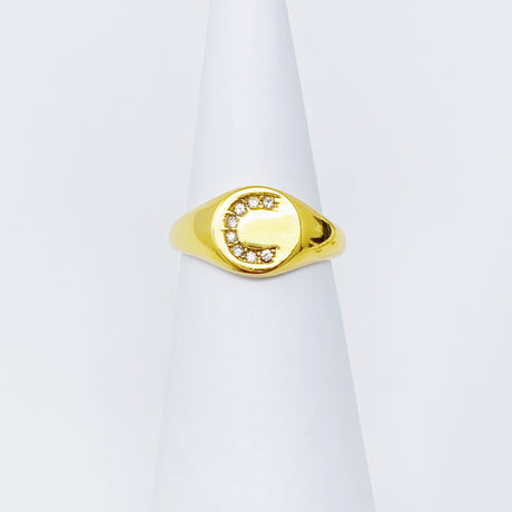 Shine Me Initial Ring by Ellisonyoung.com