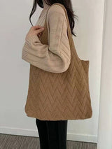 Casual Weave Solid Color Bags Accessories by migunica