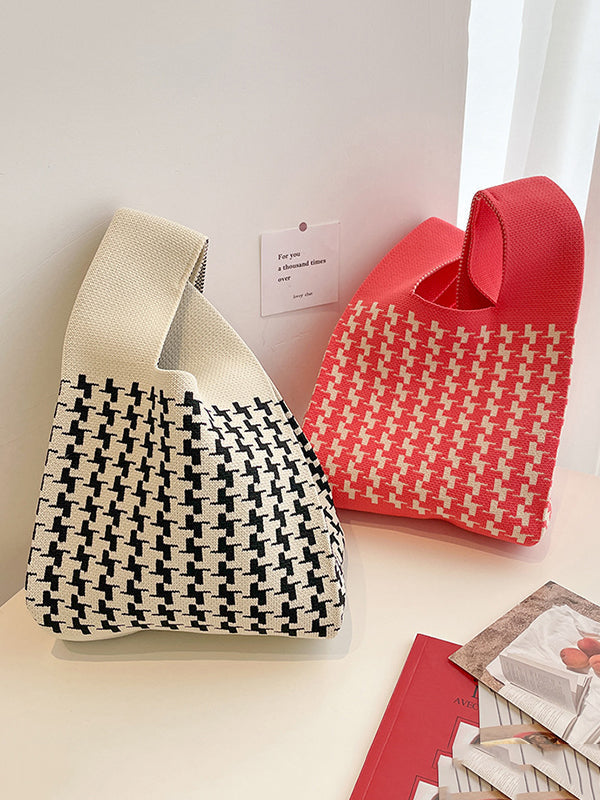 Houndstooth Bags Handbags by migunica