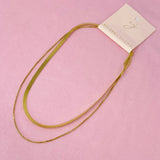 Layered Herringbone Chain Necklace by Ellisonyoung.com