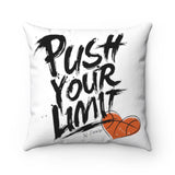 Push Limits Basketball Pillow by NoExcuse Apparel