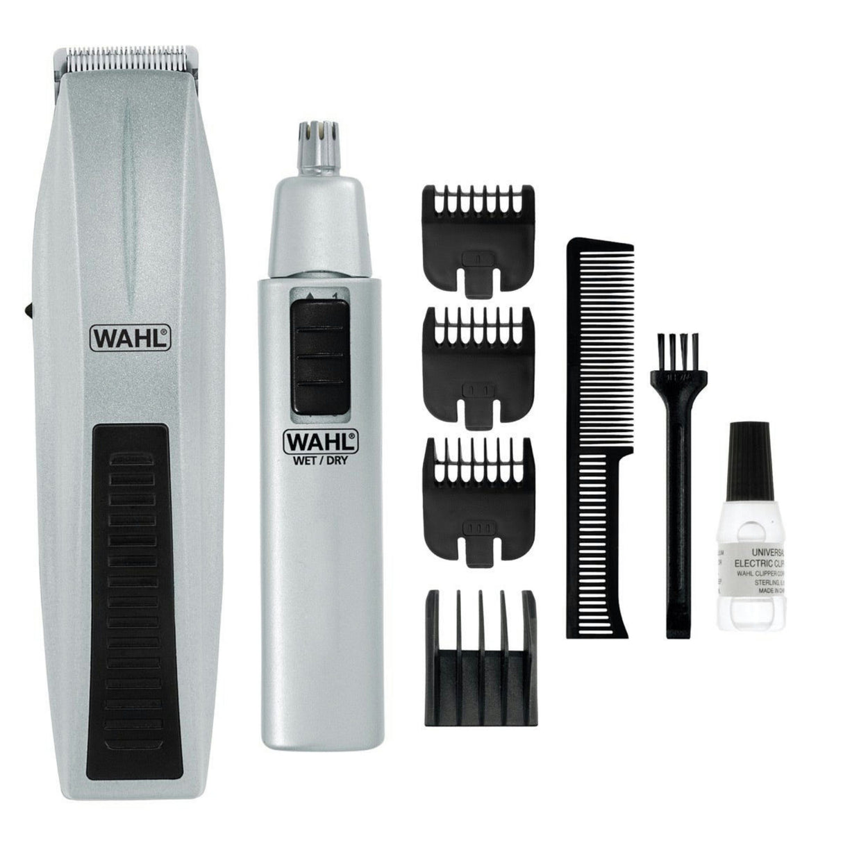 Wahl Beard And Nose Trimmer Combo Battery Operated - Gray