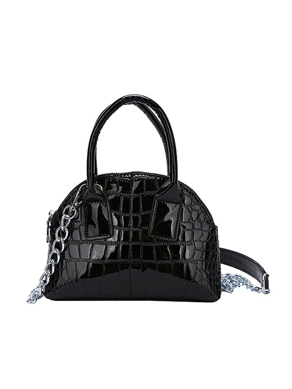 PU Chains Shoulder Bag Handbag by migunica