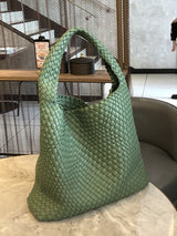 Solid Color Woven Bags Handbags by migunica