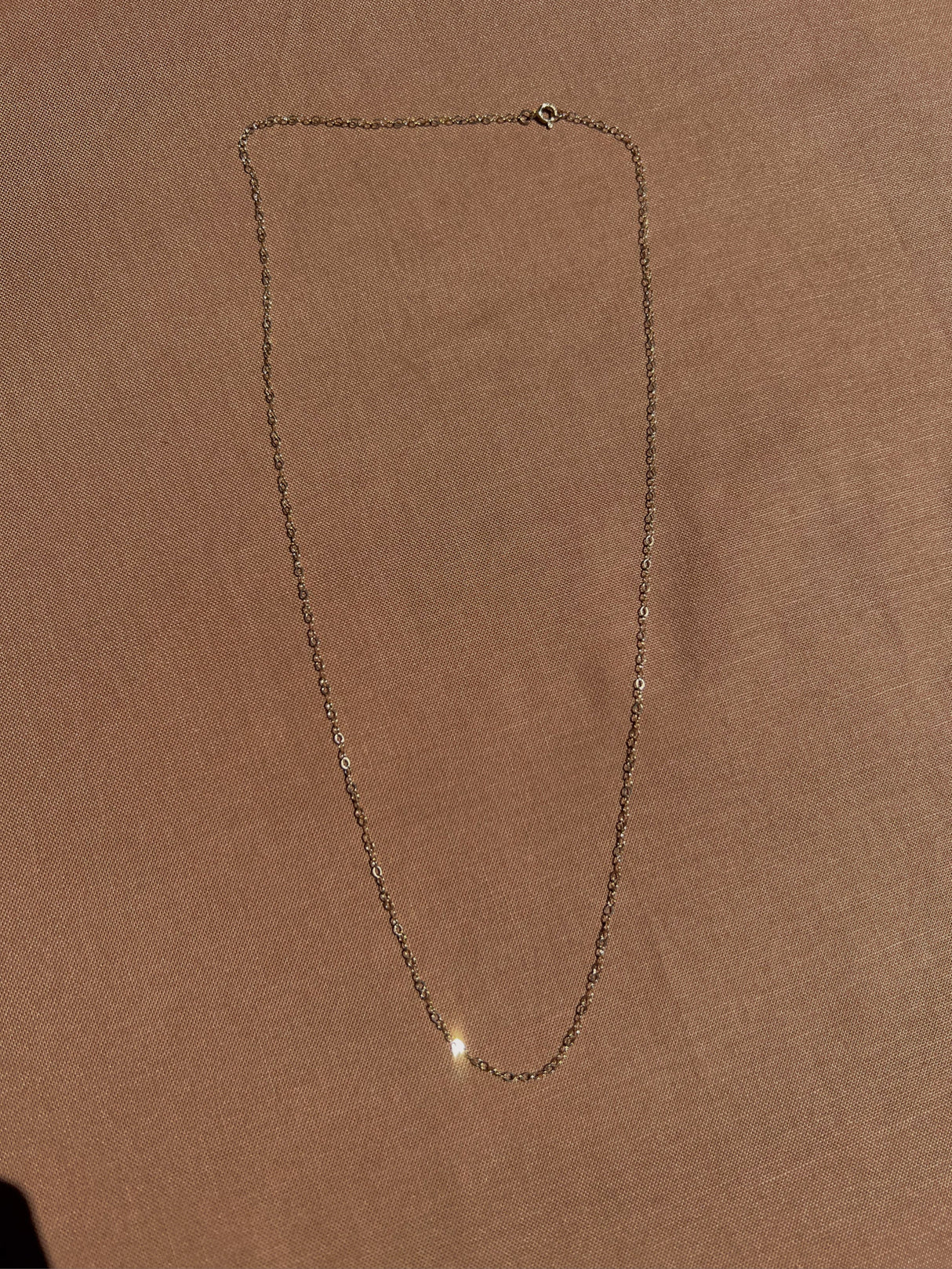 14k Yellow Gold Simple Necklace by Toasted Jewelry