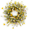Mixed Daisy Floral Wreath 24"D