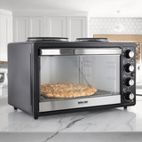 Better Chef Central XL Toaster Oven Broiler with Dual Element Solid Burners by Jupiter Gear Home