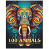 100 Animals Adult Mandala Coloring Book: For Mindful People Feel the Zen With Stress Relieving Designs Animal Mandalas with Lions, Elephants, Owls, Be