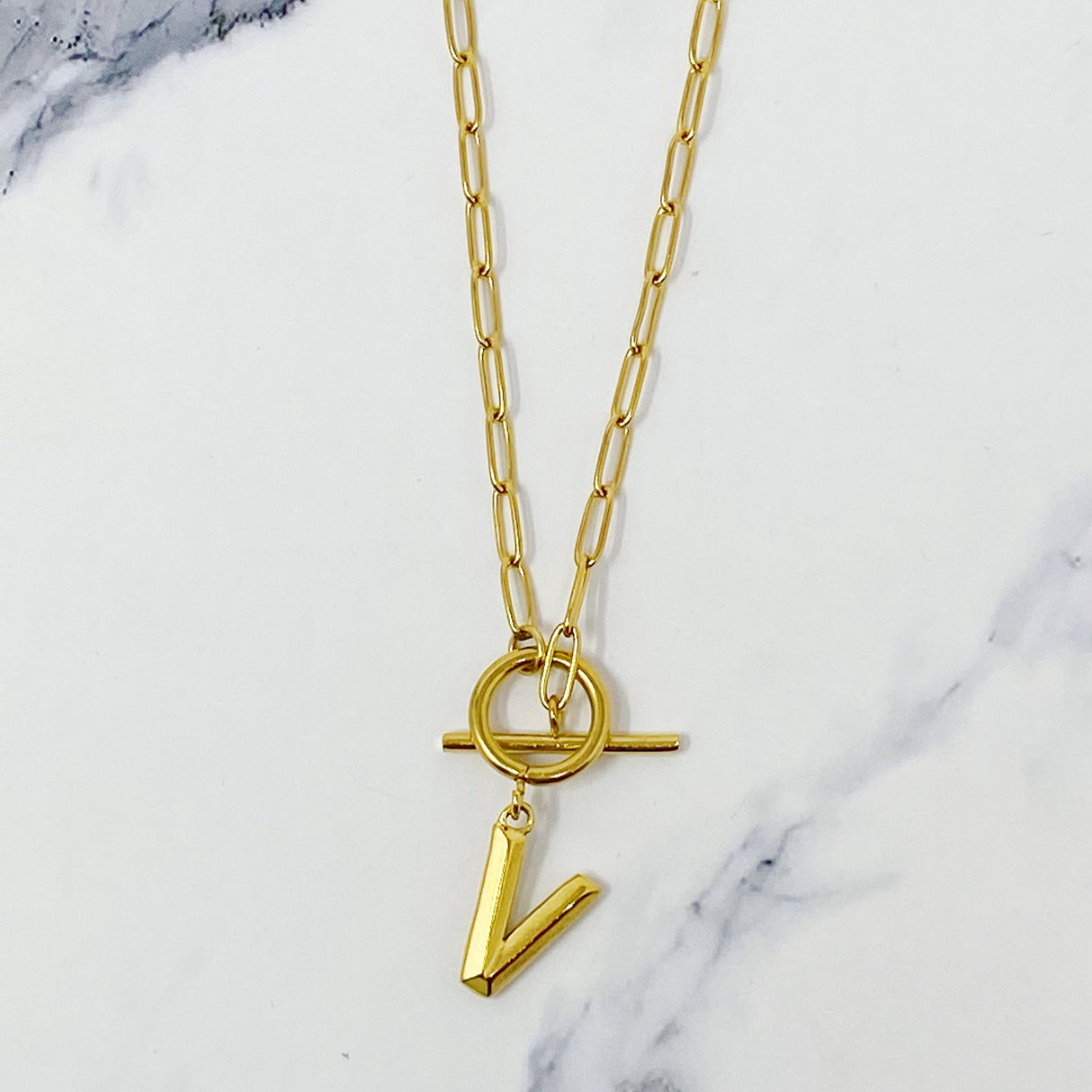 Modern Classic Initial Necklace by Ellisonyoung.com