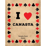 Canasta Score Sheets: Scorebook for Canasta Card Game, Games Scores Pages, 6 Players, Record Scoring Sheet Log Book