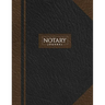 Notary Journal: Public Record Book for Men Women, Logbook for Notarial Acts, 390 Entries, A4, Black & Brown Cover