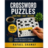 Crossword Puzzle Book for Adults: Relaxing Big Font, Anti-Eye Strain, Puzzle Book for Adults, Seniors to Have Fun and Brain Exercise with Solutions.