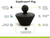 TubShroom Ultra (Stainless) Plus StopShroom® Plug Combo for Tub Drains by TubShroom.com